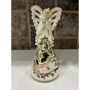 Forever Rose Angel Revolving Musical Figurine Retired Heather Goldminc 15455